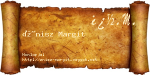 Énisz Margit névjegykártya